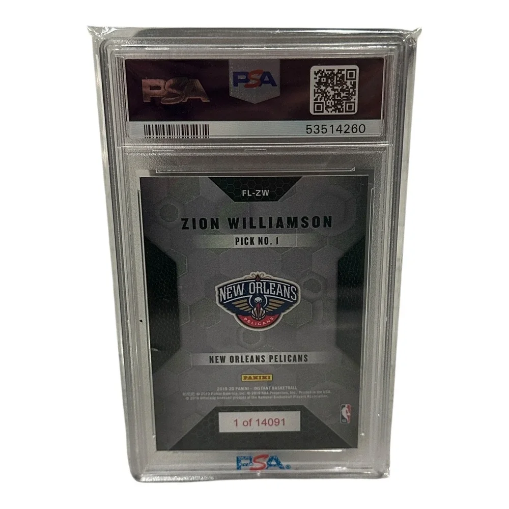 2019 Panini Instant Zion Williamson First Look PSA 8 Rookie Card‎